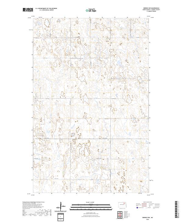 USGS Topographic Map – Derrick NW