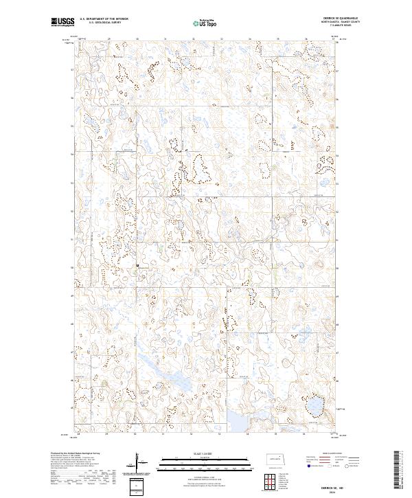 USGS Topographic Map – Derrick SE