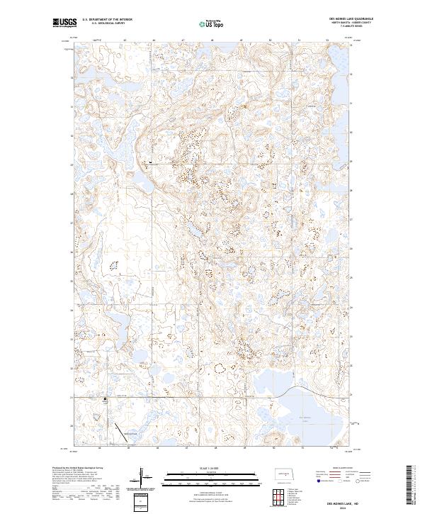 USGS Topographic Map – Des Moines Lake