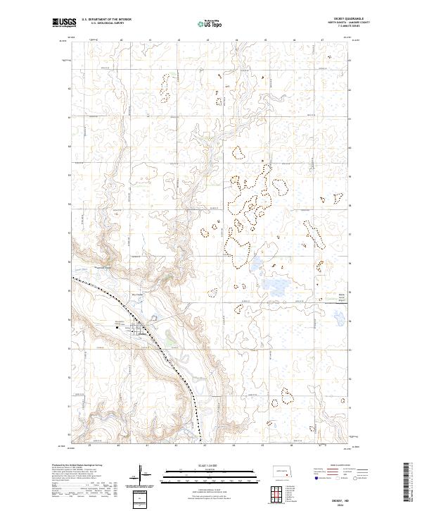 USGS Topographic Map – Dickey