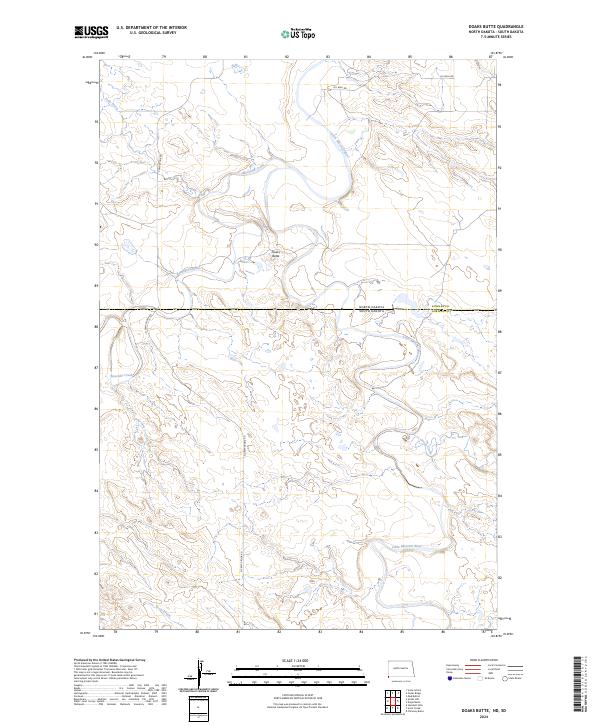 USGS Topographic Map – Doaks Butte