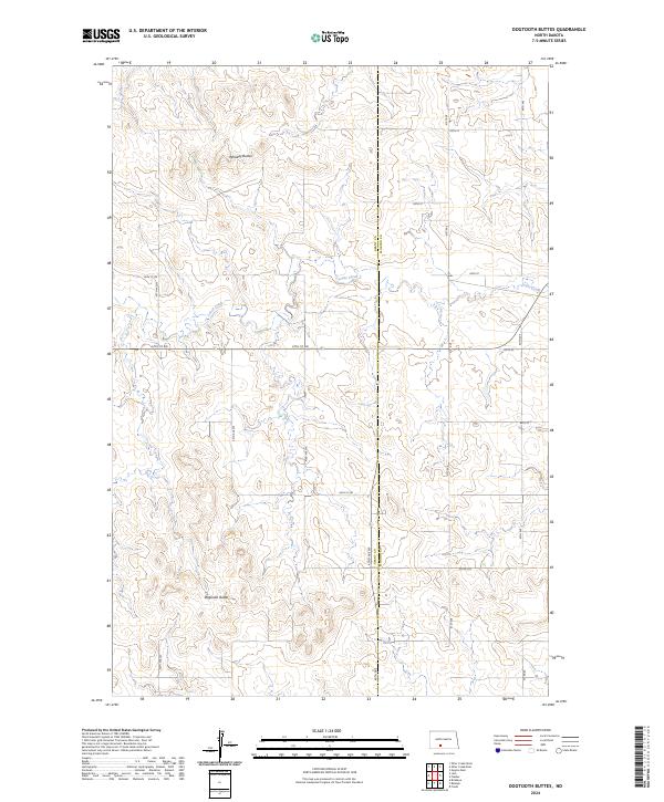 USGS Topographic Map – Dogtooth Buttes
