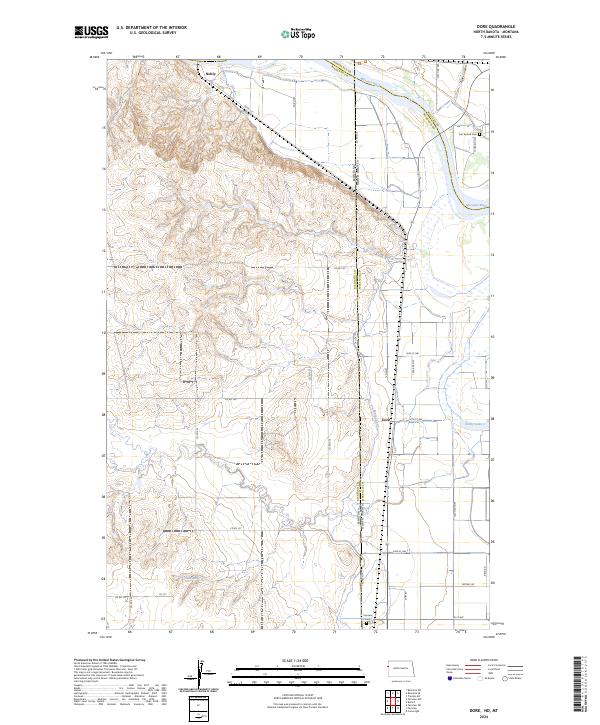 USGS Topographic Map – Dore
