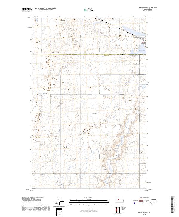 USGS Topographic Map – Douglas West