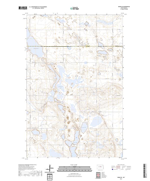 USGS Topographic Map – Drake SE