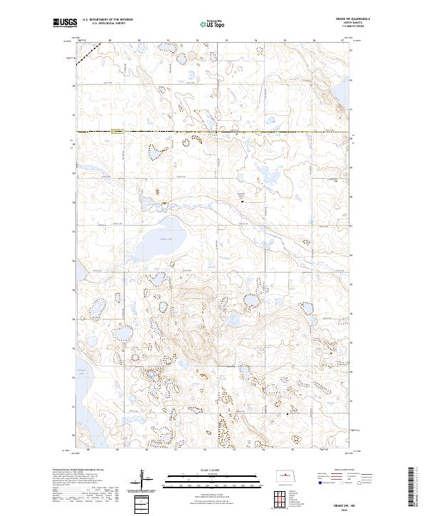 USGS Topographic Map – Drake SW
