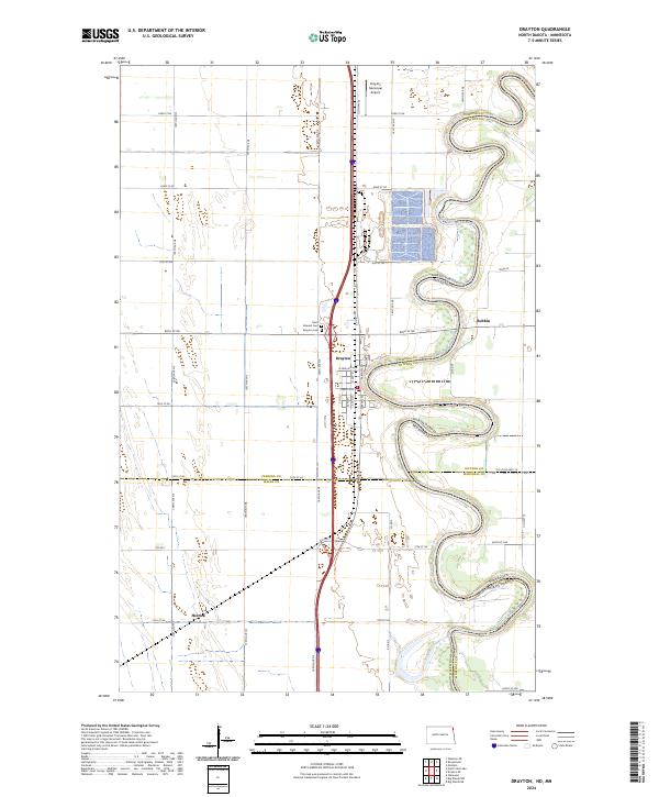 USGS Topographic Map – Drayton