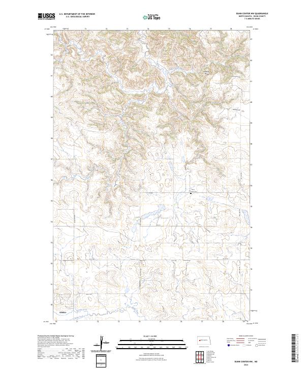 USGS Topographic Map – Dunn Center NW