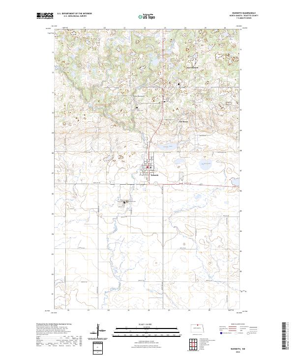 USGS Topographic Map – Dunseith