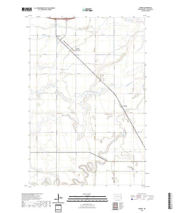 USGS Topographic Map – Durbin