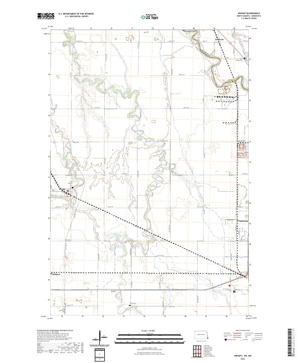 USGS Topographic Map – Dwight