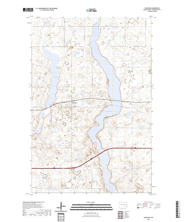 USGS Topographic Map – Eckelson