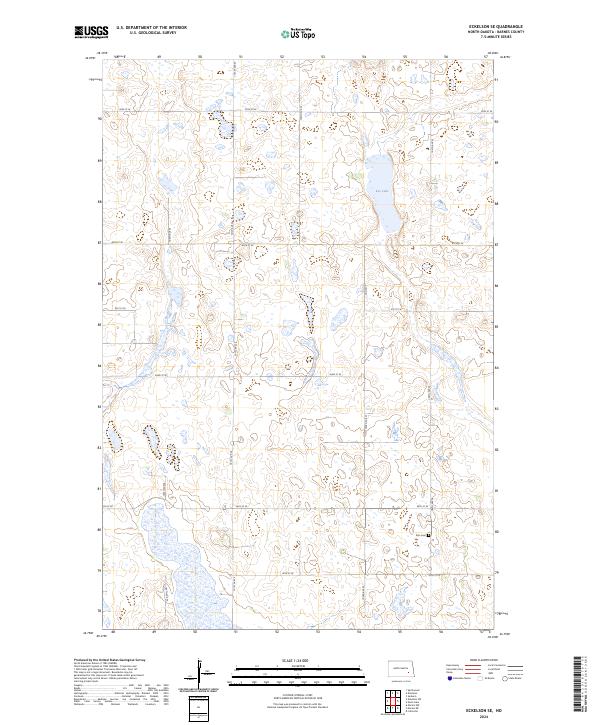 USGS Topographic Map – Eckelson SE
