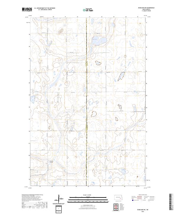 USGS Topographic Map – Eckelson SW