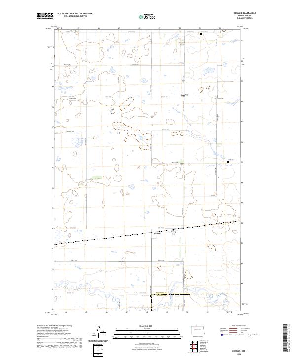 USGS Topographic Map – Eckman