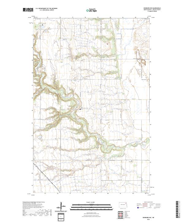 USGS Topographic Map – Edinburg NW