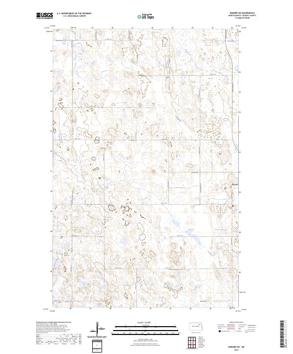 USGS Topographic Map – Edmore SW