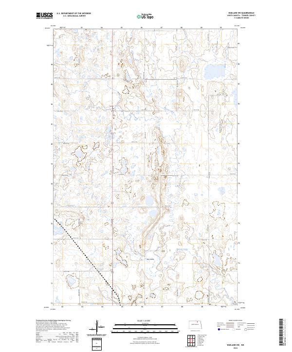 USGS Topographic Map – Egeland SW