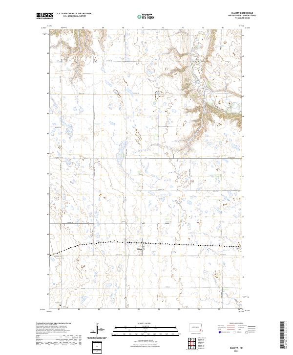 USGS Topographic Map – Elliott