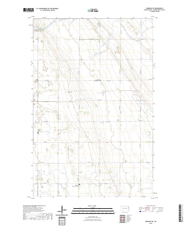 USGS Topographic Map – Emerado SW