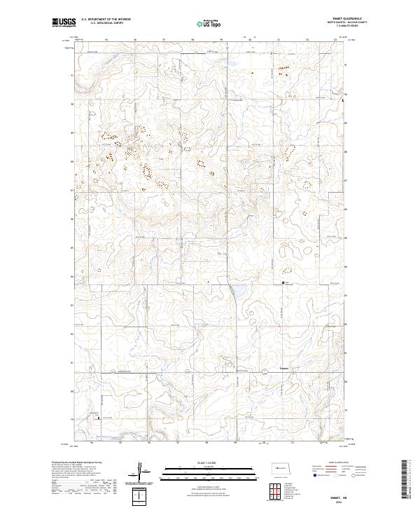 USGS Topographic Map – Emmet