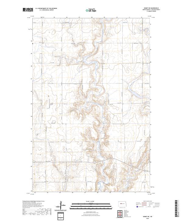 USGS Topographic Map – Emmet NE