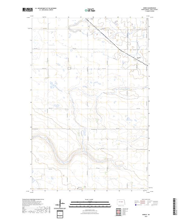 USGS Topographic Map – Emrick