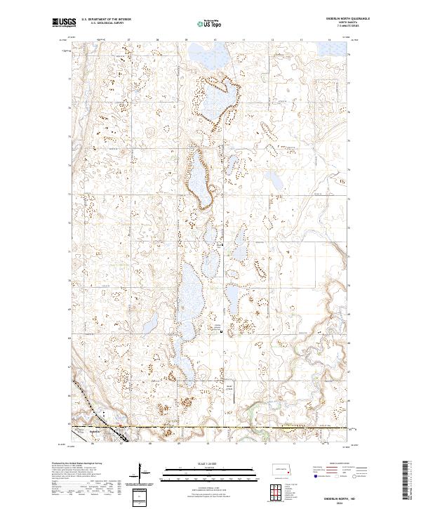 USGS Topographic Map – Enderlin North