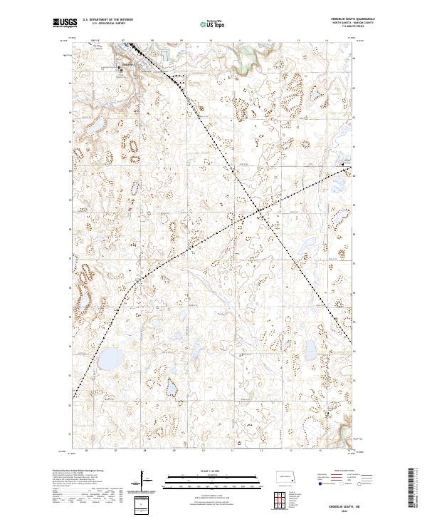 USGS Topographic Map – Enderlin South