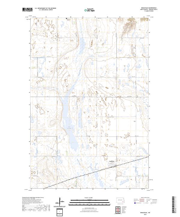 USGS Topographic Map – Englevale