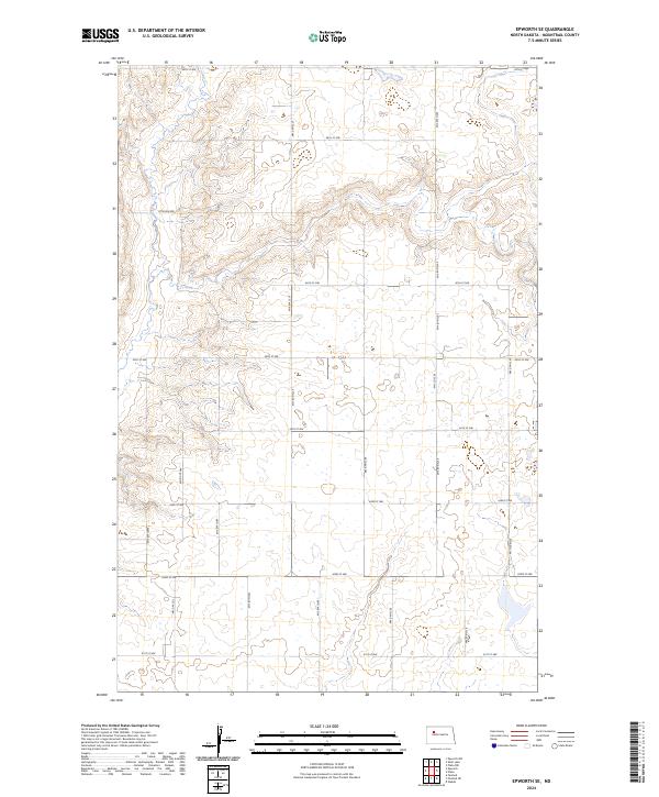 USGS Topographic Map – Epworth SE