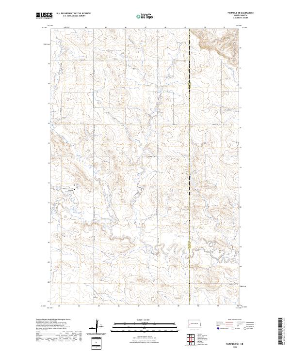 USGS Topographic Map – Fairfield SE
