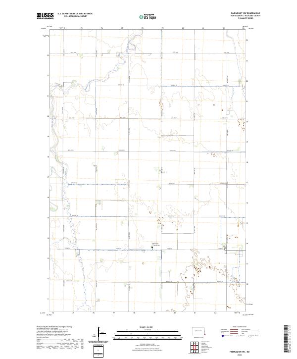 USGS Topographic Map – Fairmount NW