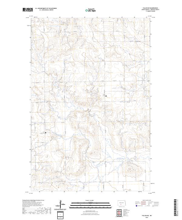 2024 Map of Fallon NE, 2024 Print