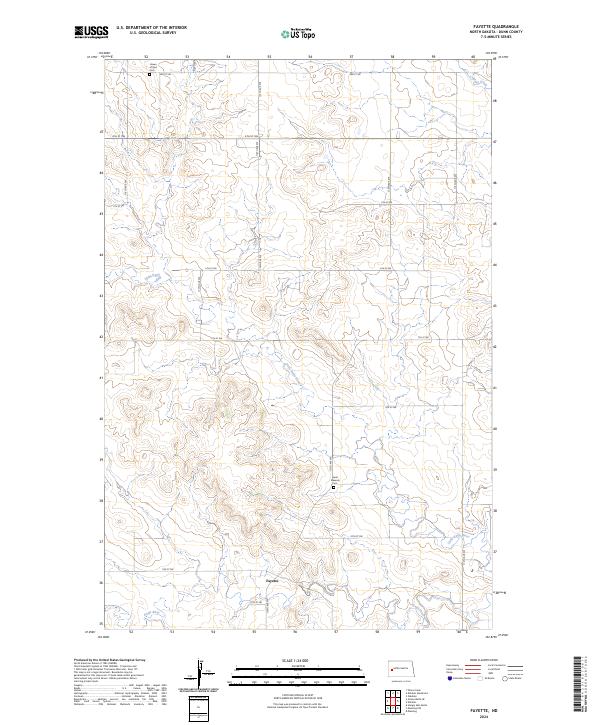 USGS Topographic Map – Fayette