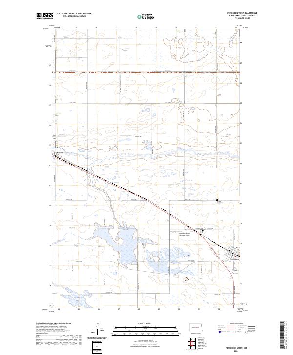 USGS Topographic Map – Fessenden West