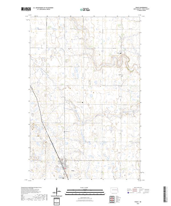 USGS Topographic Map – Finley