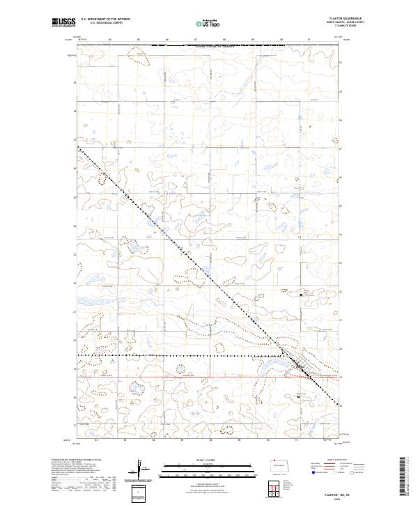 USGS Topographic Map – Flaxton