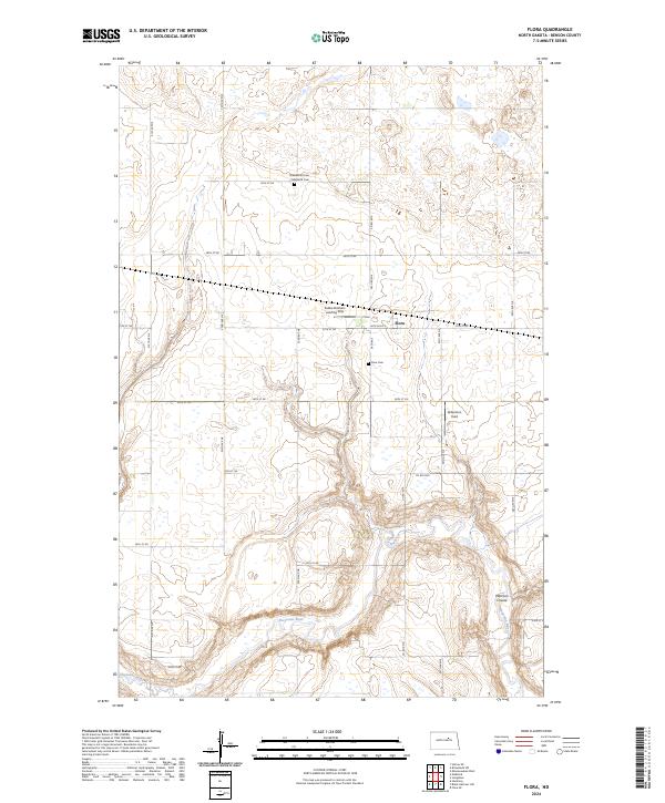 USGS Topographic Map – Flora