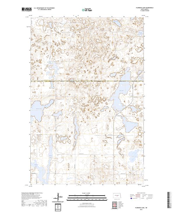 USGS Topographic Map – Florence Lake