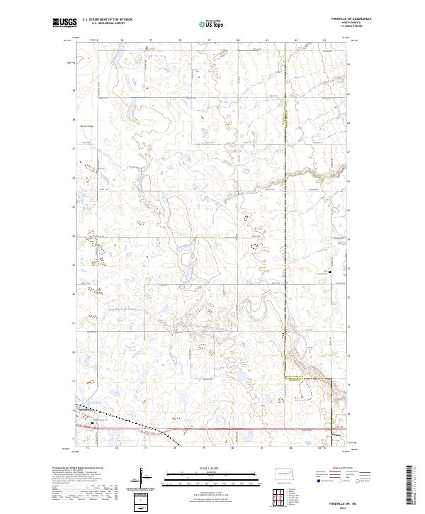 USGS Topographic Map – Fordville SW