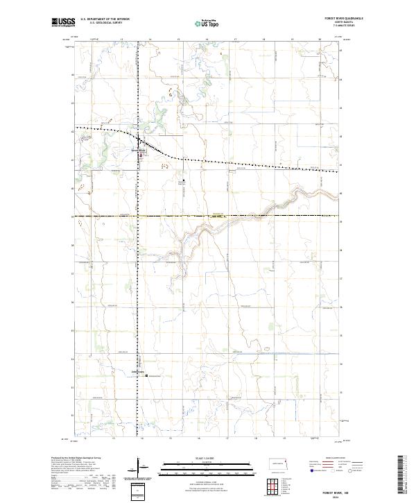 USGS Topographic Map – Forest River