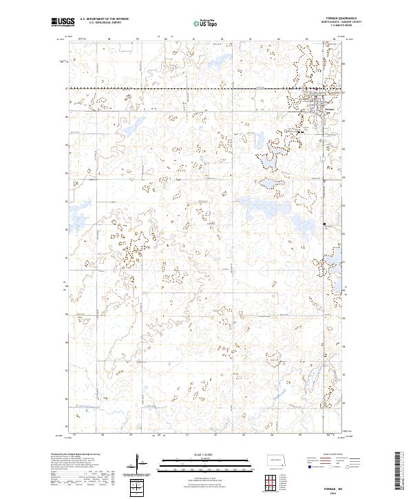 USGS Topographic Map – Forman