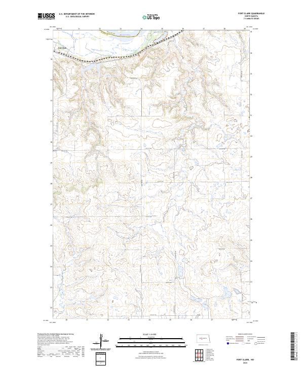 USGS Topographic Map – Fort Clark
