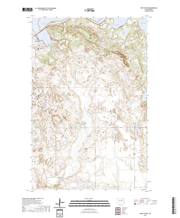 USGS Topographic Map – Fort Totten