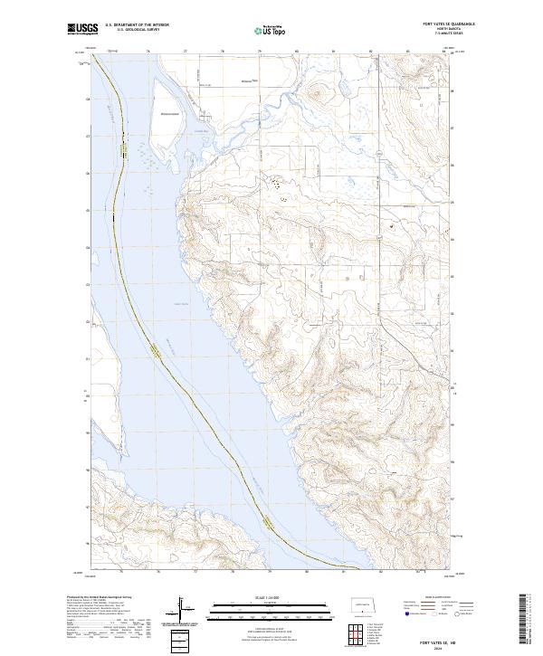USGS Topographic Map – Fort Yates SE