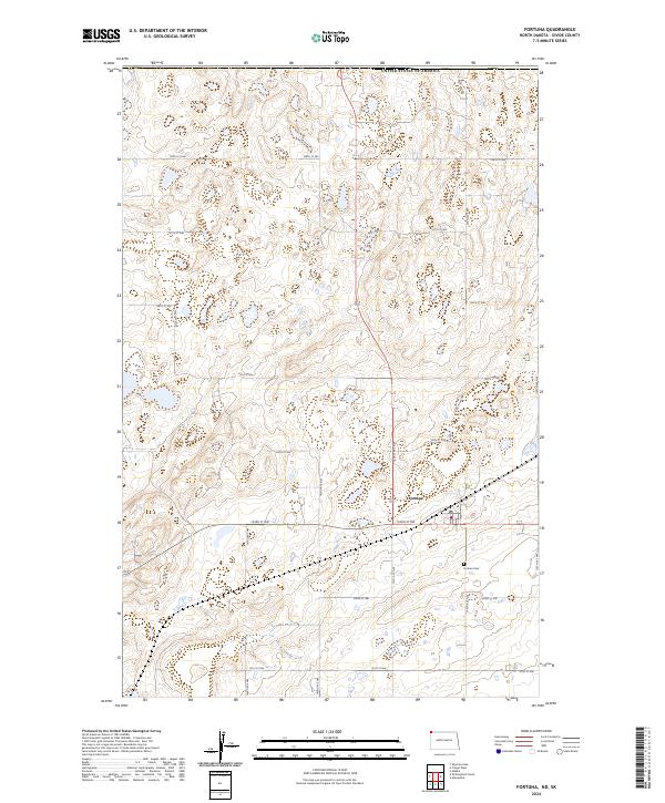 USGS Topographic Map – Fortuna
