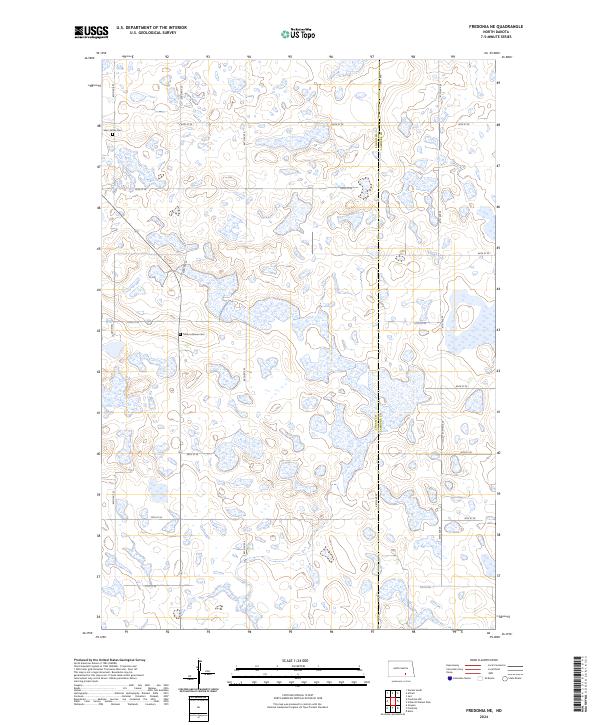 USGS Topographic Map – Fredonia NE