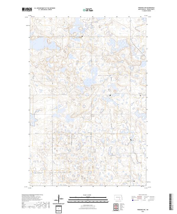 2024 Map of Fredonia NW, 2024 Print