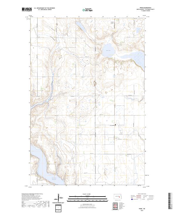 USGS Topographic Map – Fried
